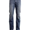 Stetson Rock Fit Frayed X Stitched Jeans