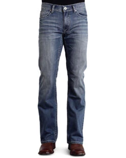 Stetson Rock Fit Frayed X Stitched Jeans
