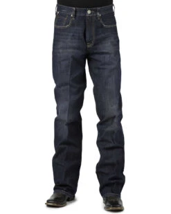 Stetson Men's 1312 Relaxed Fit Bootcut Jeans With Flag Detail - Big & Tall