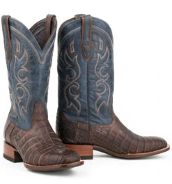 Stetson Men's JBS Bozeman Handmade Boots - Honey Caiman Belly