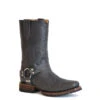 Stetson Men's Heritage Harness Boots - Burnished Black