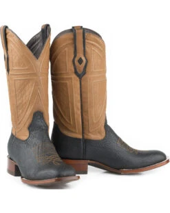 Stetson Men's Beaumont Teju Lizard Western Boots - Broad Square Toe