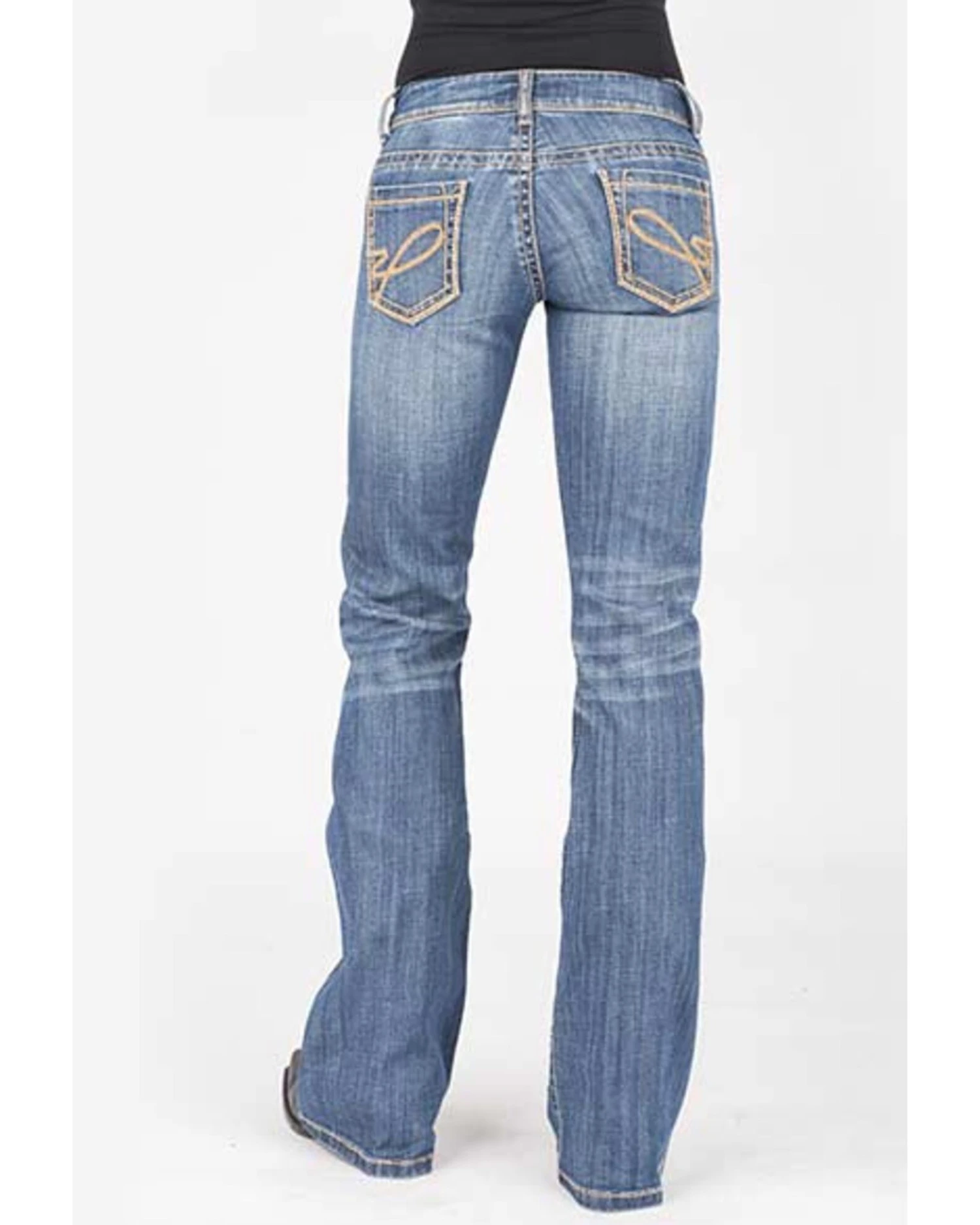 Stetson Women's 816 Classic Light Wash Bootcut Jeans - Image 2