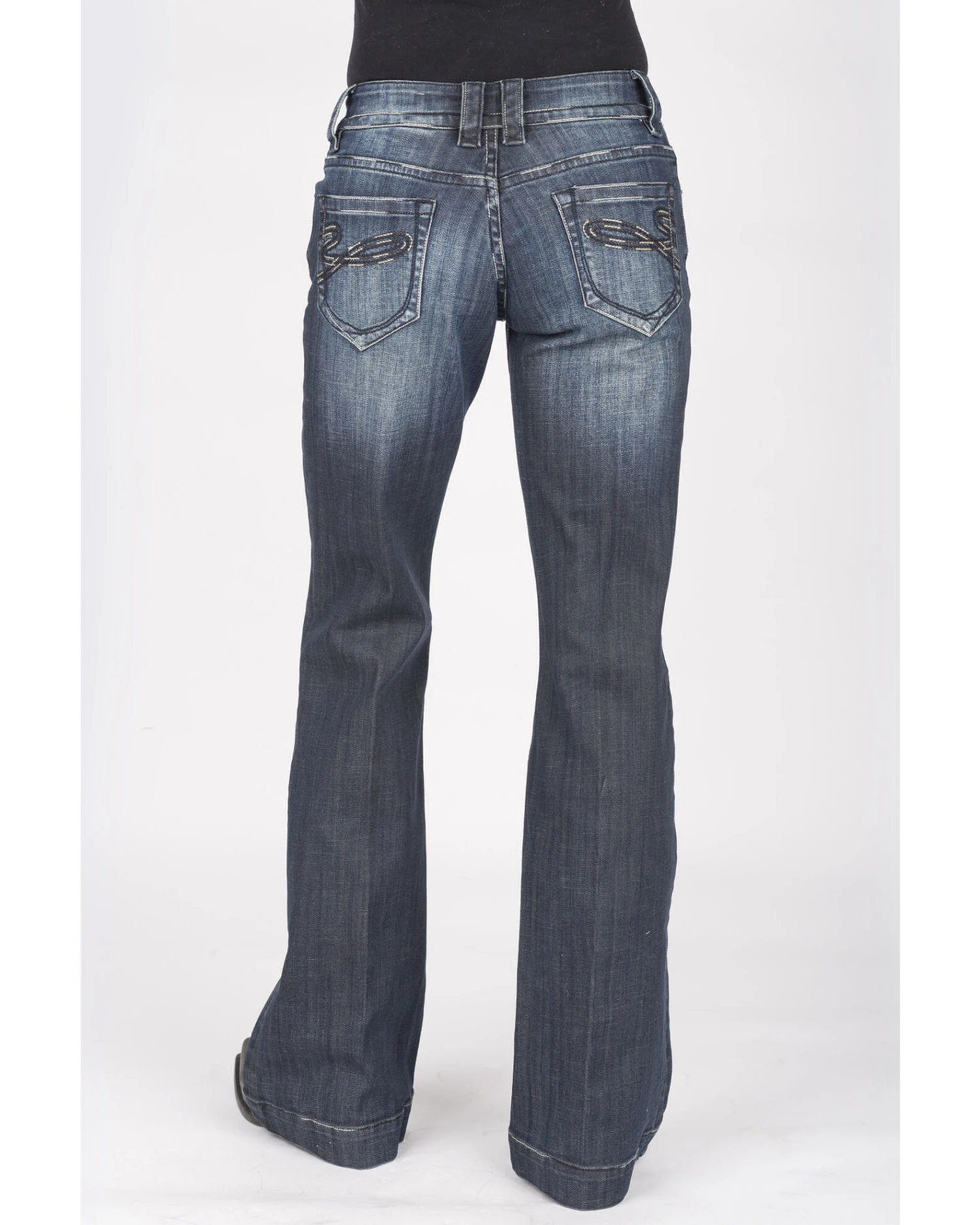 Stetson Women's Dark 214 Trouser Fit Jeans - Image 3