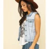 Stetson Women's Light Denim Horseshoe Vest