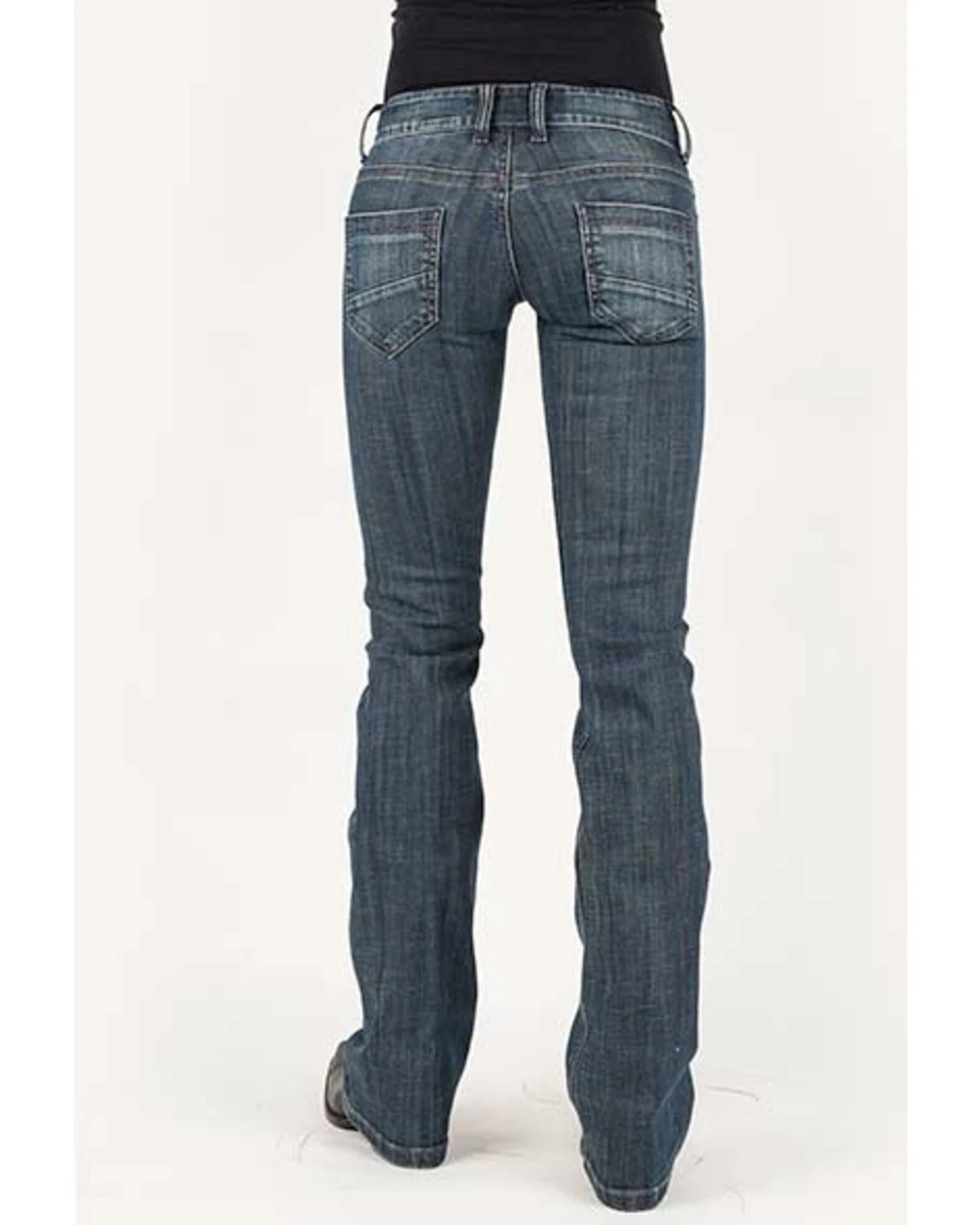 Stetson Women's 818 Medium Hollywood Deco Bootcut Jeans - Image 3