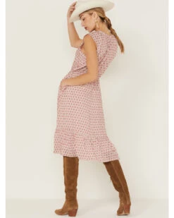 Stetson Women's Cottage Floral Print Midi Dress