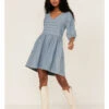 Stetson Women's Denim Pleat Top Dress