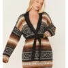 Stetson Women's Southwestern Print Knit Cardigan Sweater