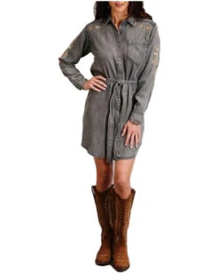 Stetson Women's Long Sleeve Shirt Dress