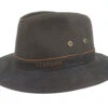 Ava Waxed Cotton Brown Trilby - Stetson