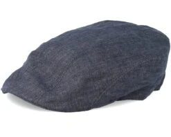 Ivy Linen Dark Grey Flat Cap - Stetson