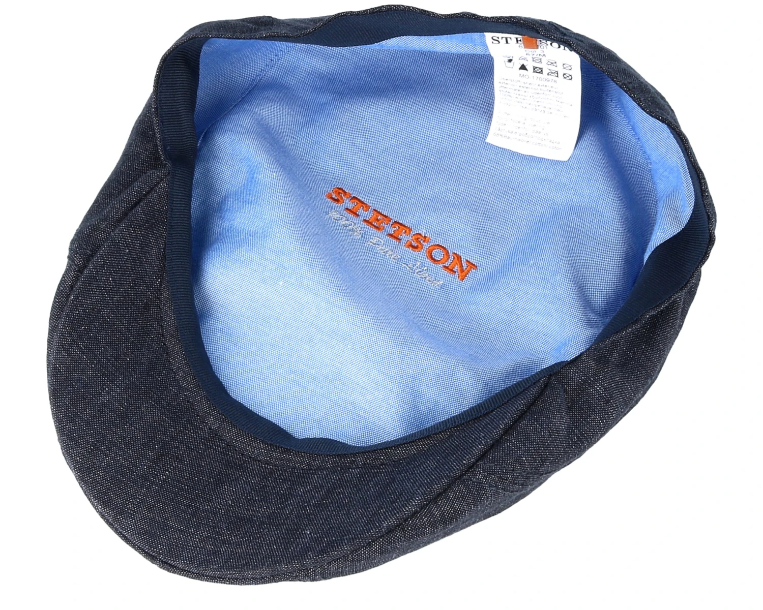 Ivy Linen Dark Grey Flat Cap - Stetson - Image 4