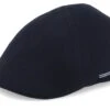 Texas Wool/Cashmere Ear Flap Black Flat Cap - Stetson