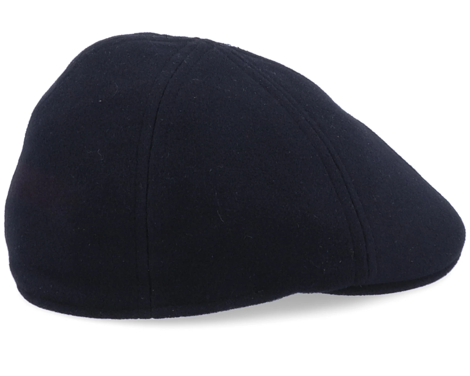Texas Wool/Cashmere Ear Flap Black Flat Cap - Stetson - Image 3