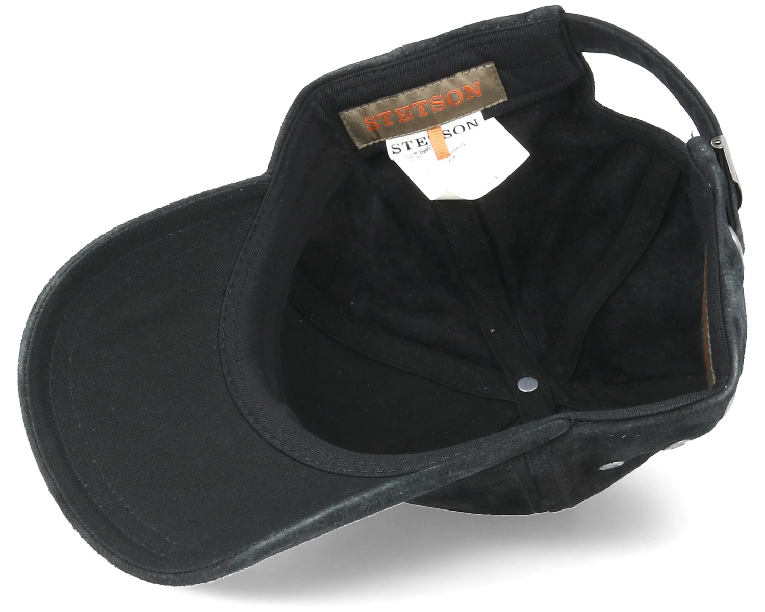 Baseball Cap Pigskin Black Adjustable - Stetson - Image 4