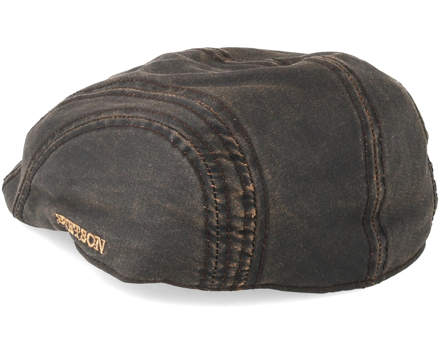 Ivy Cap Co/Pe Brown Flat Cap - Stetson - Image 2