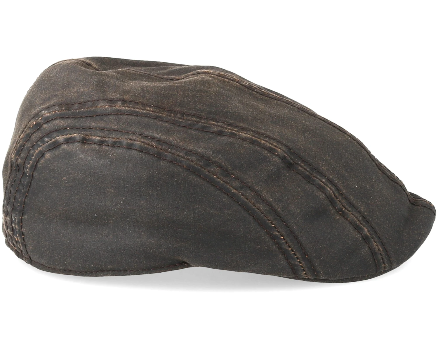 Ivy Cap Co/Pe Brown Flat Cap - Stetson - Image 3