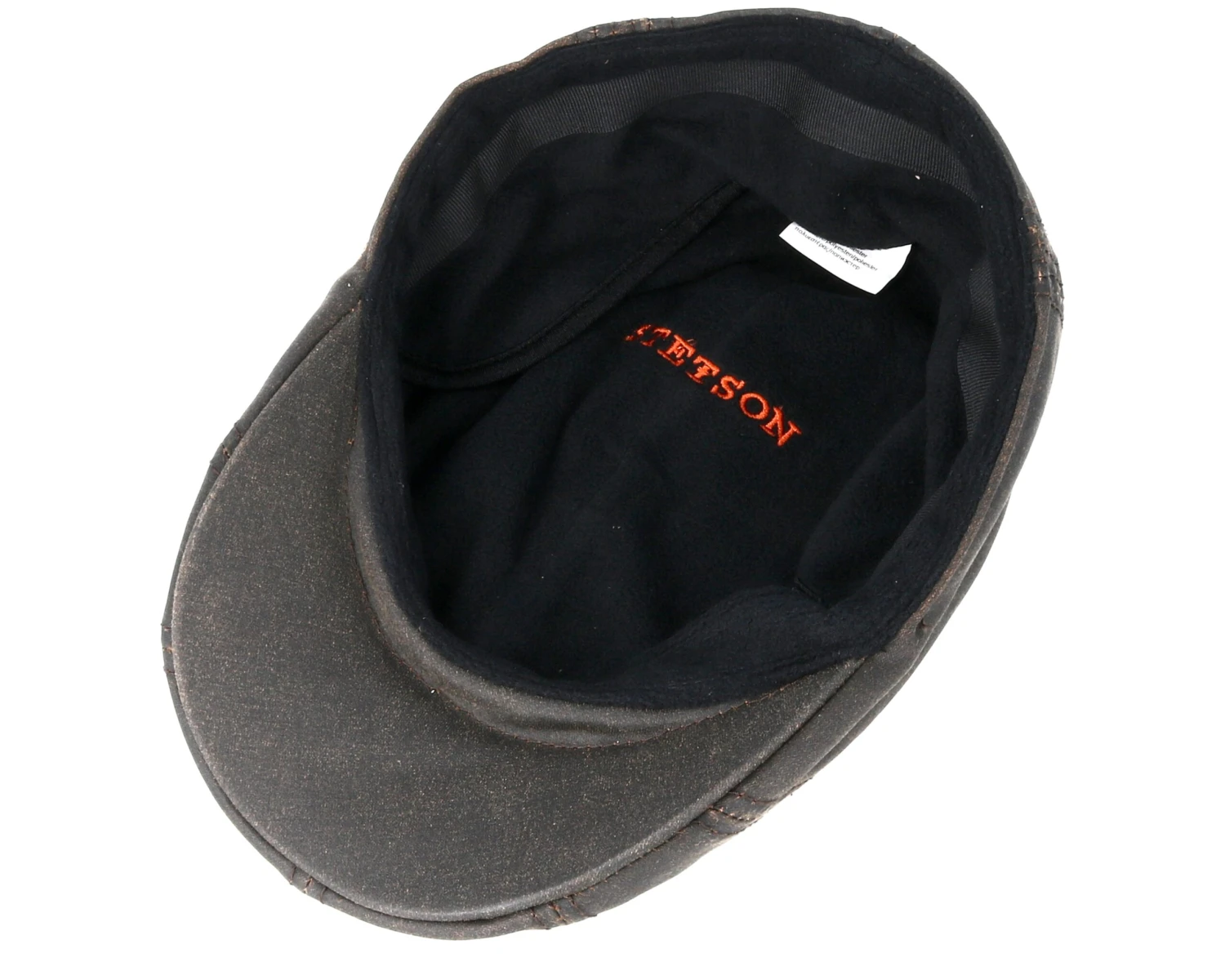 Ivy Cap Co/Pe Brown Flat Cap - Stetson - Image 4