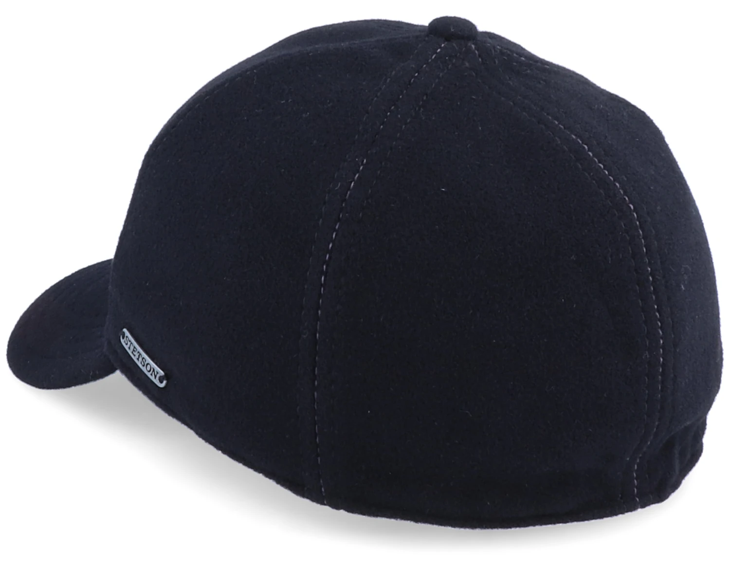 Baseball Wool/Cashmere Black Ear Flap - Stetson - Image 2