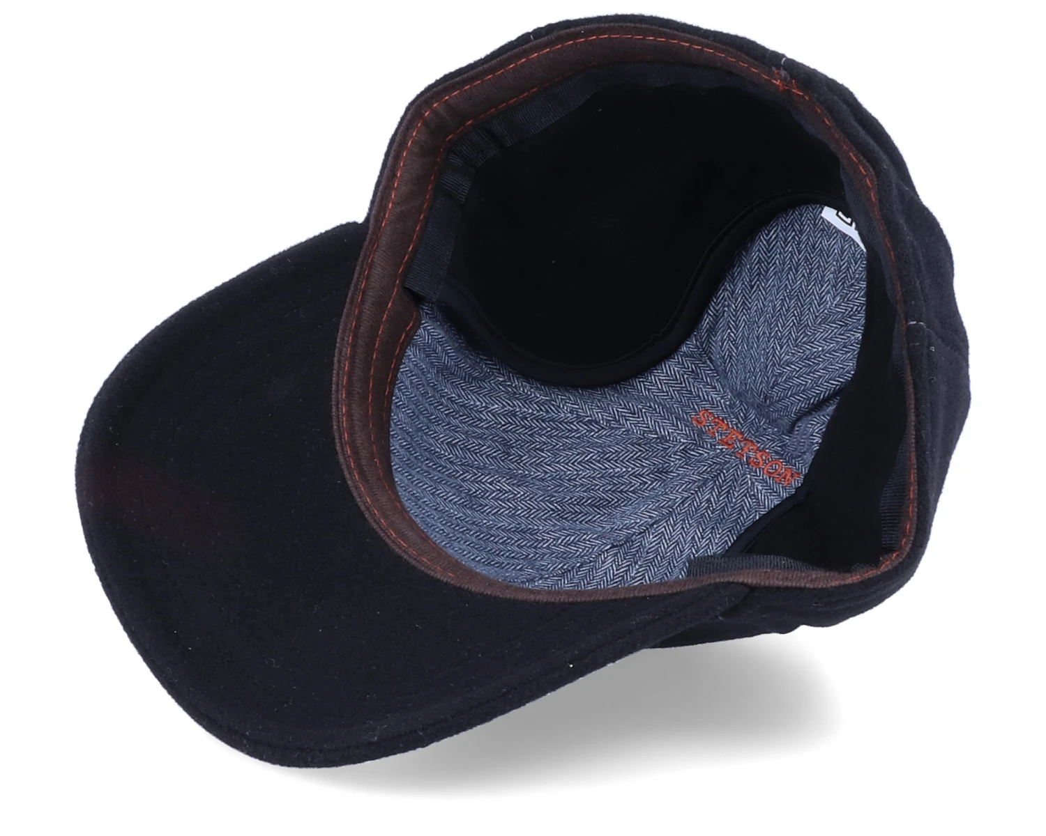 Baseball Wool/Cashmere Black Ear Flap - Stetson - Image 4