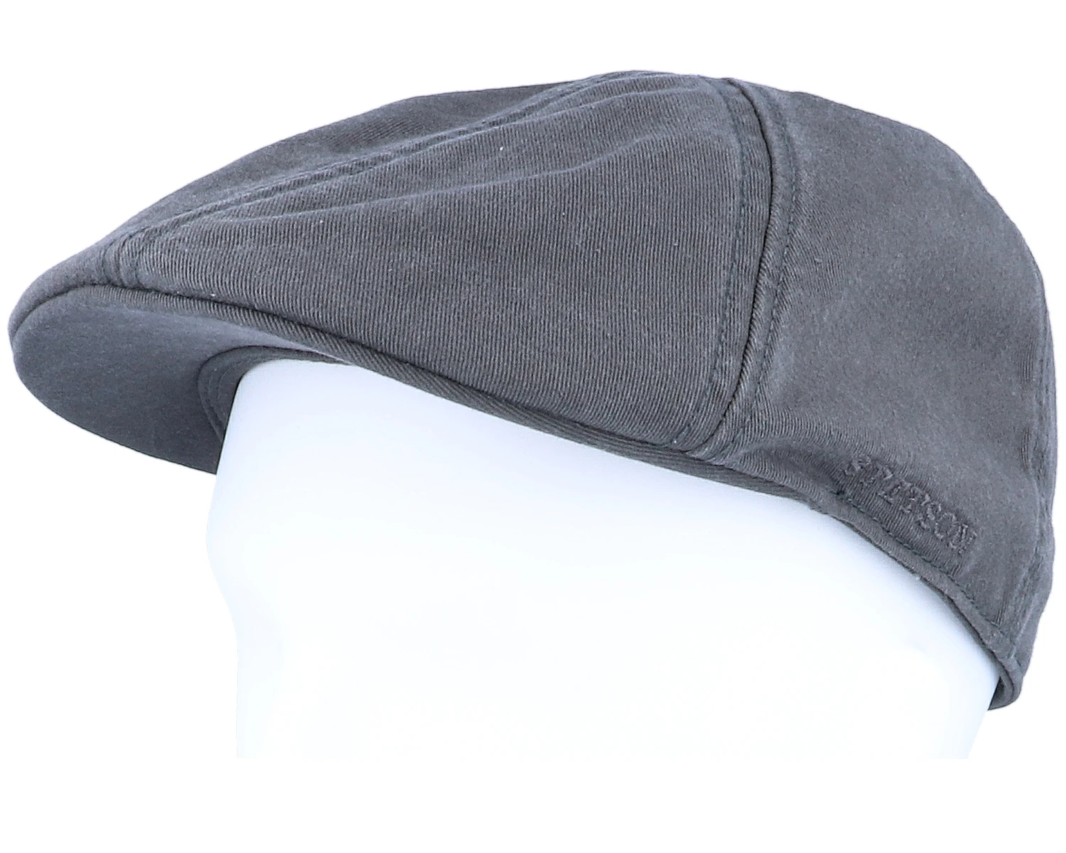 Texas Cotton Vintage Black Flat Cap - Stetson - Image 5