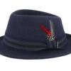 Player Woolfelt Navy/Gunmetal Trilby - Stetson
