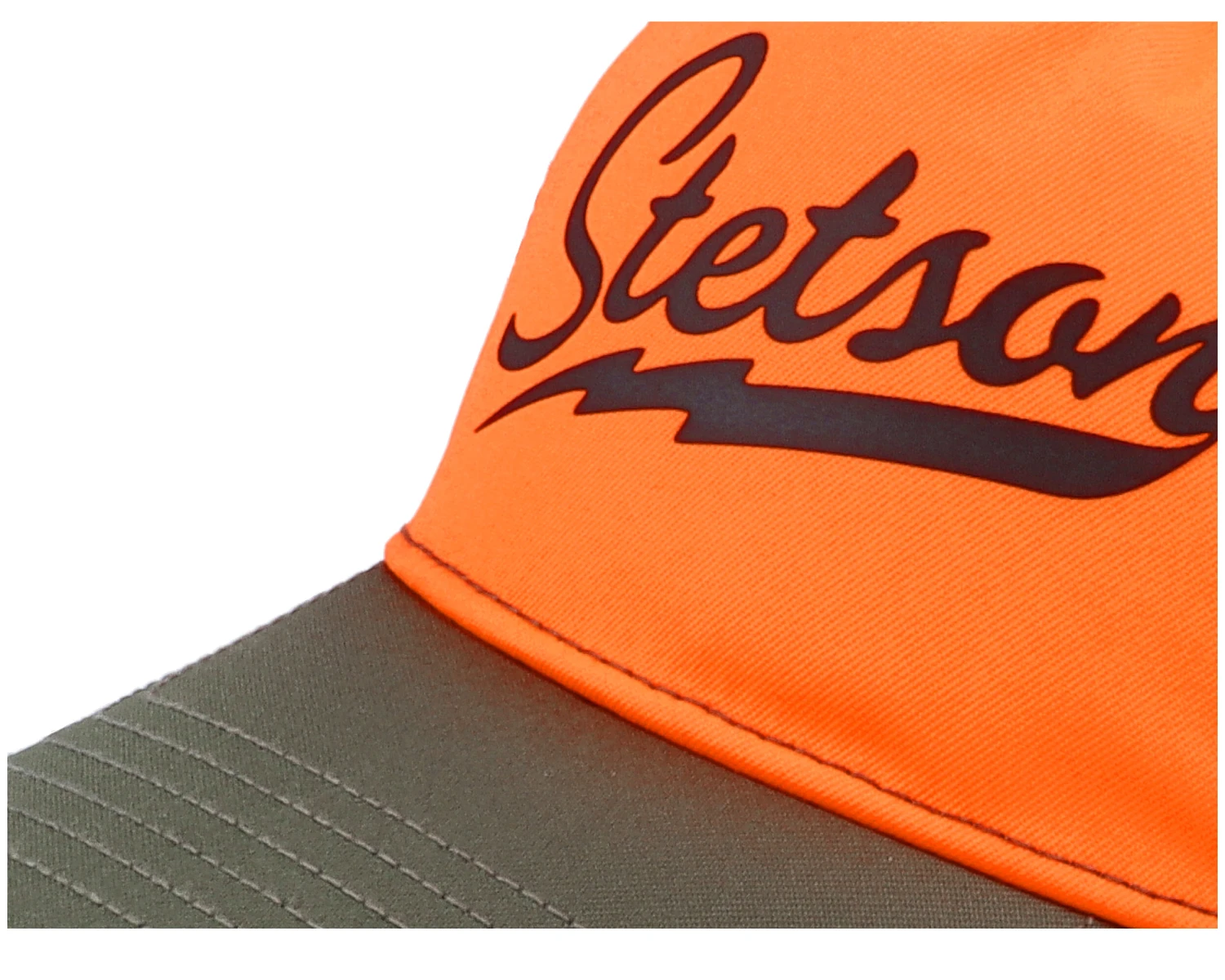 Trucker Cap Orange/Green Adjustable - Stetson - Image 5