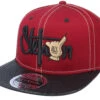 Baseball Shaka Cotton-8 Maroon/Black Snapback - Stetson