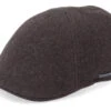 Texas Wool/Cashmere Brown Flat Cap - Stetson