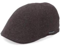 Texas Wool/Cashmere Brown Flat Cap - Stetson