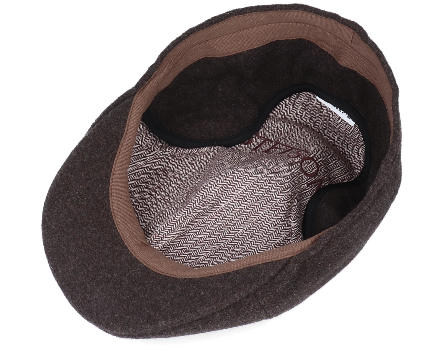 Texas Wool/Cashmere Brown Flat Cap - Stetson - Image 4