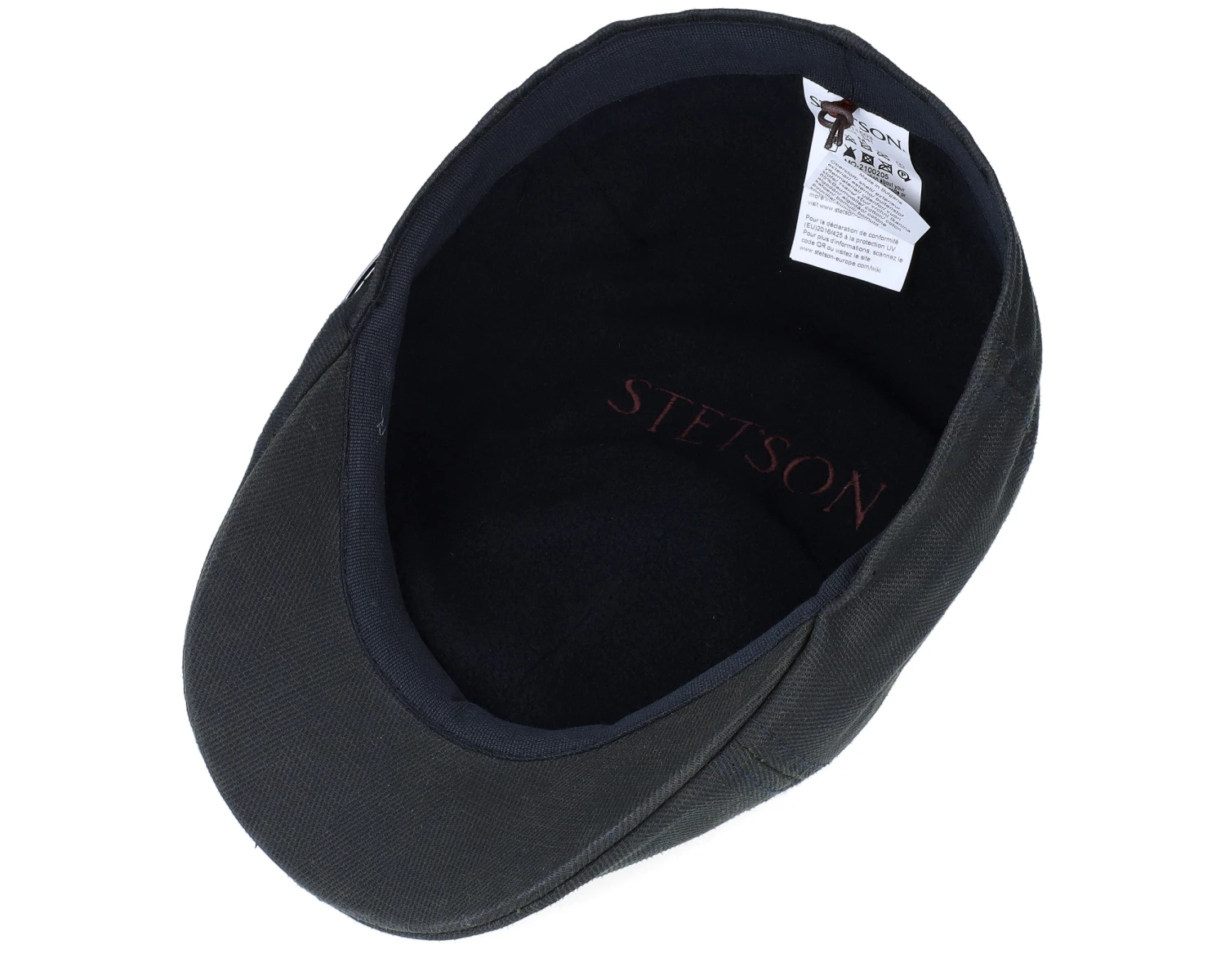 Texas Co/Pes Black Flat Cap - Stetson - Image 4