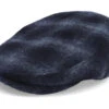 Kent Ef Wool Check Navy Earflap Flat Cap - Stetson