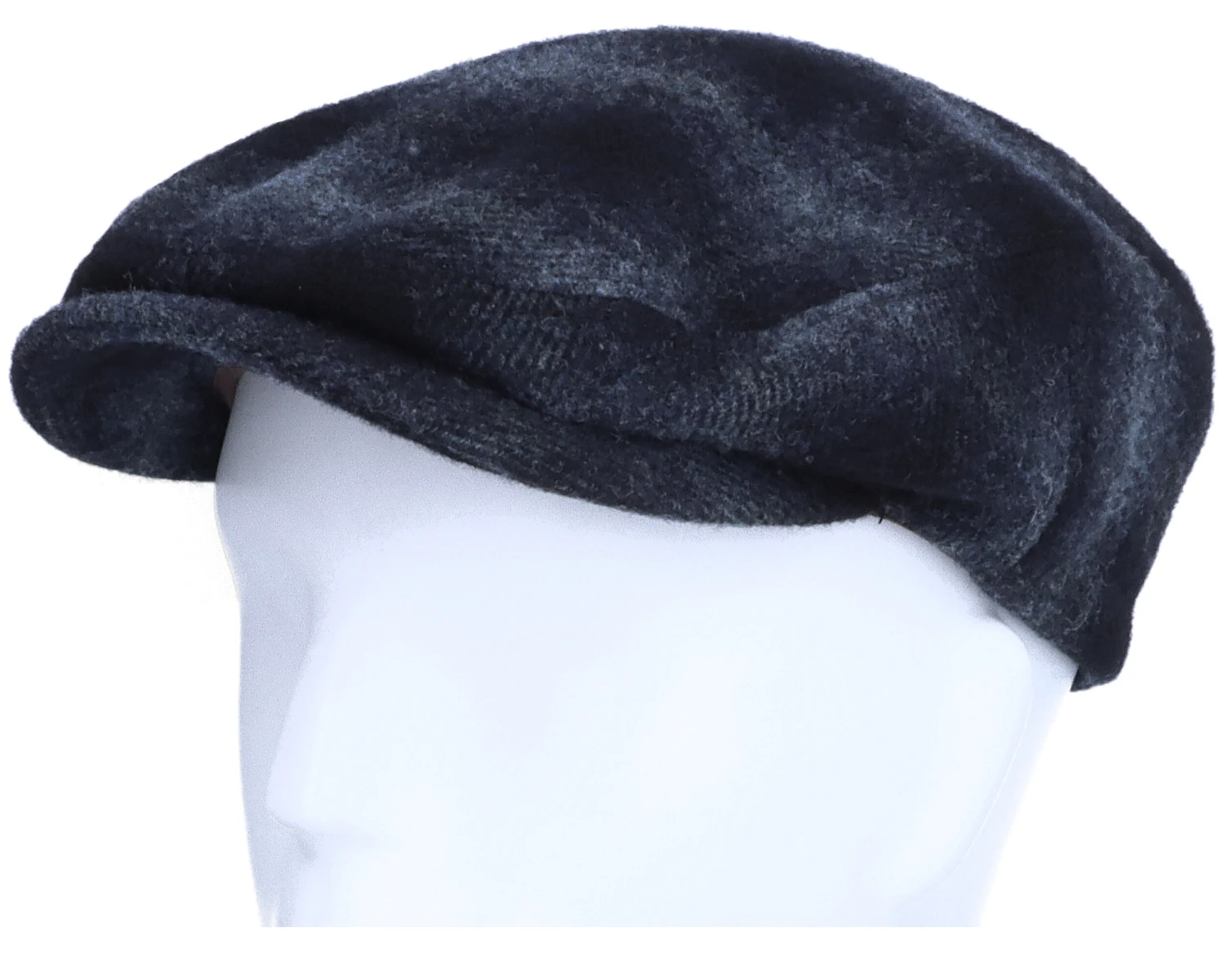 Kent Ef Wool Check Navy Earflap Flat Cap - Stetson - Image 5