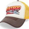 Hard Work White/Yellow/Brown Trucker - Stetson