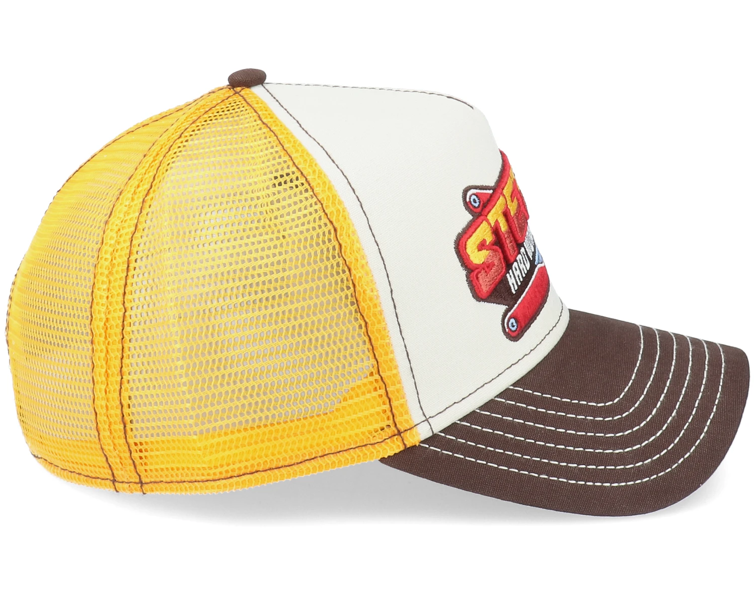 Hard Work White/Yellow/Brown Trucker - Stetson - Image 3