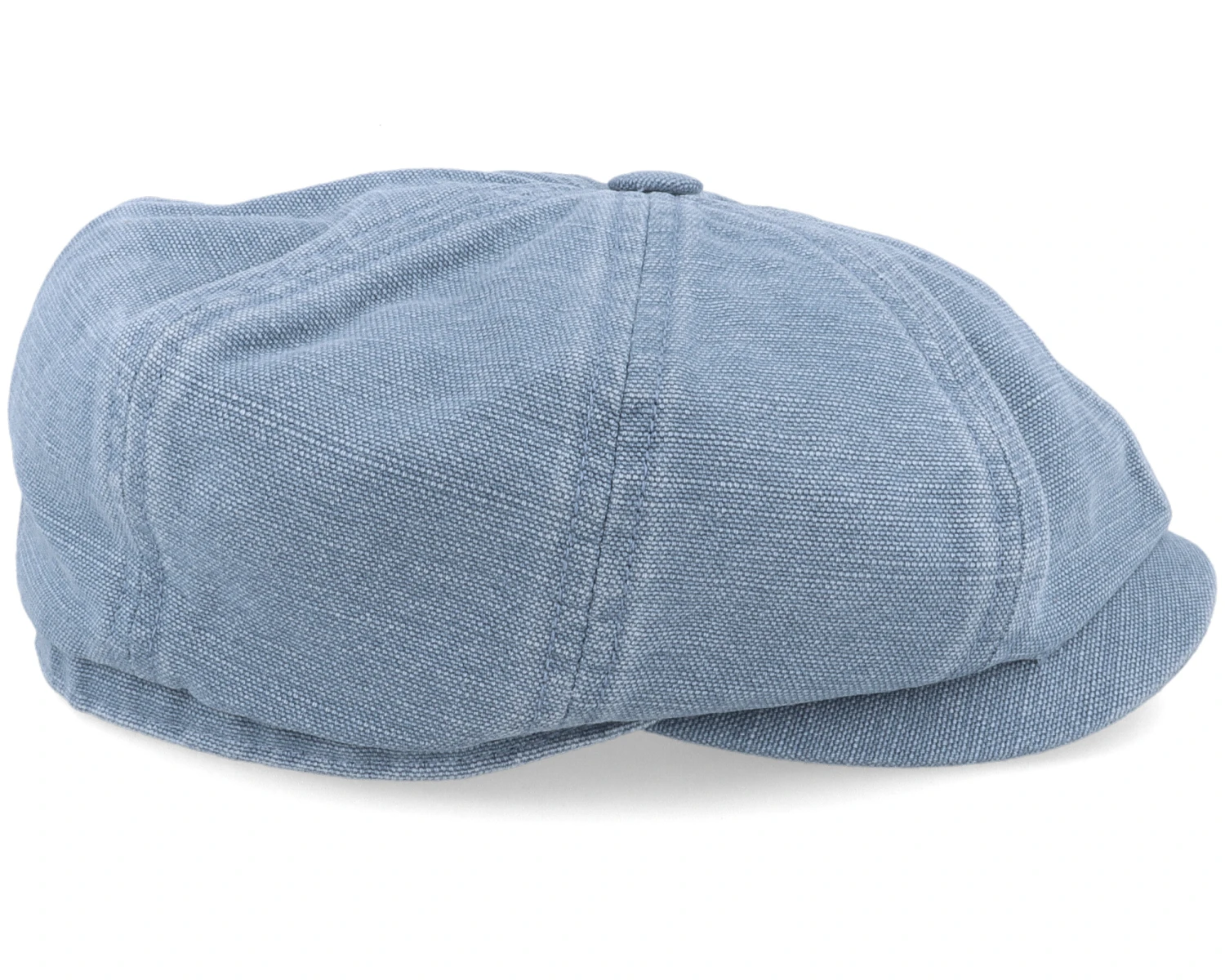 Hatteras Cotton/Linen Blue Flat Cap - Stetson - Image 3