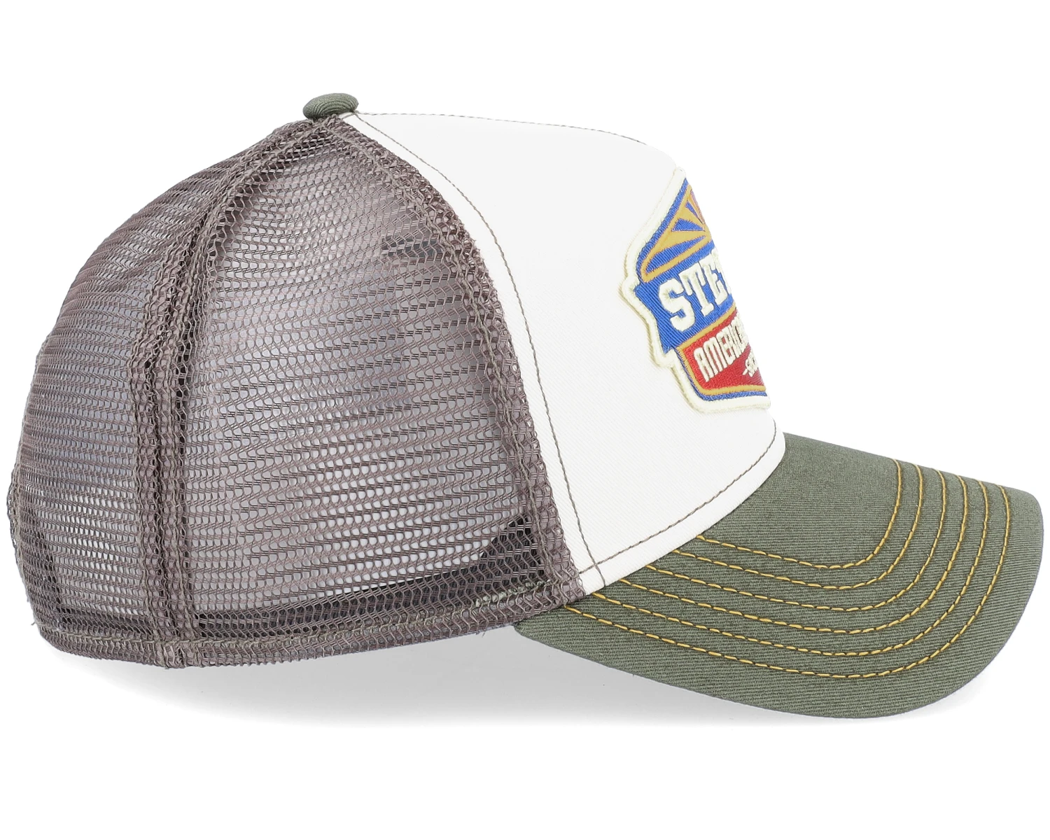Sun White/Olive Trucker - Stetson - Image 4