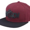 Baseball Cap Toothpick Rebel Maroon/Black Snapback - Stetson
