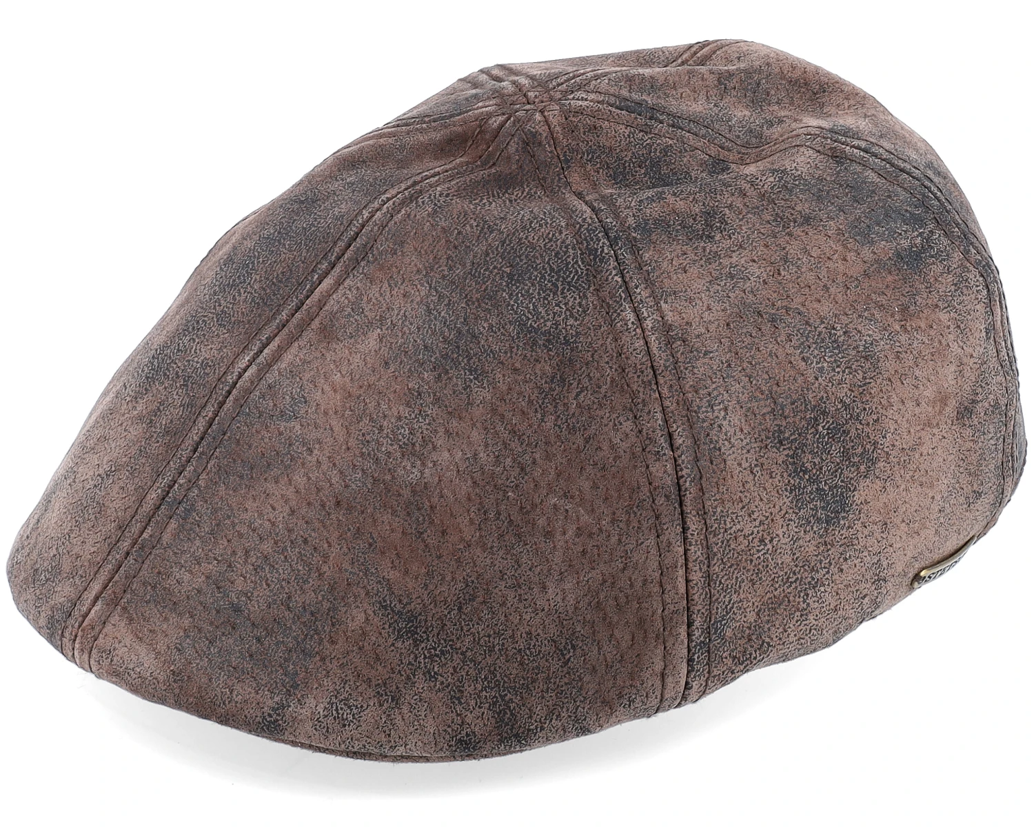 Texas Pig Skin Brown Flat Cap - Stetson