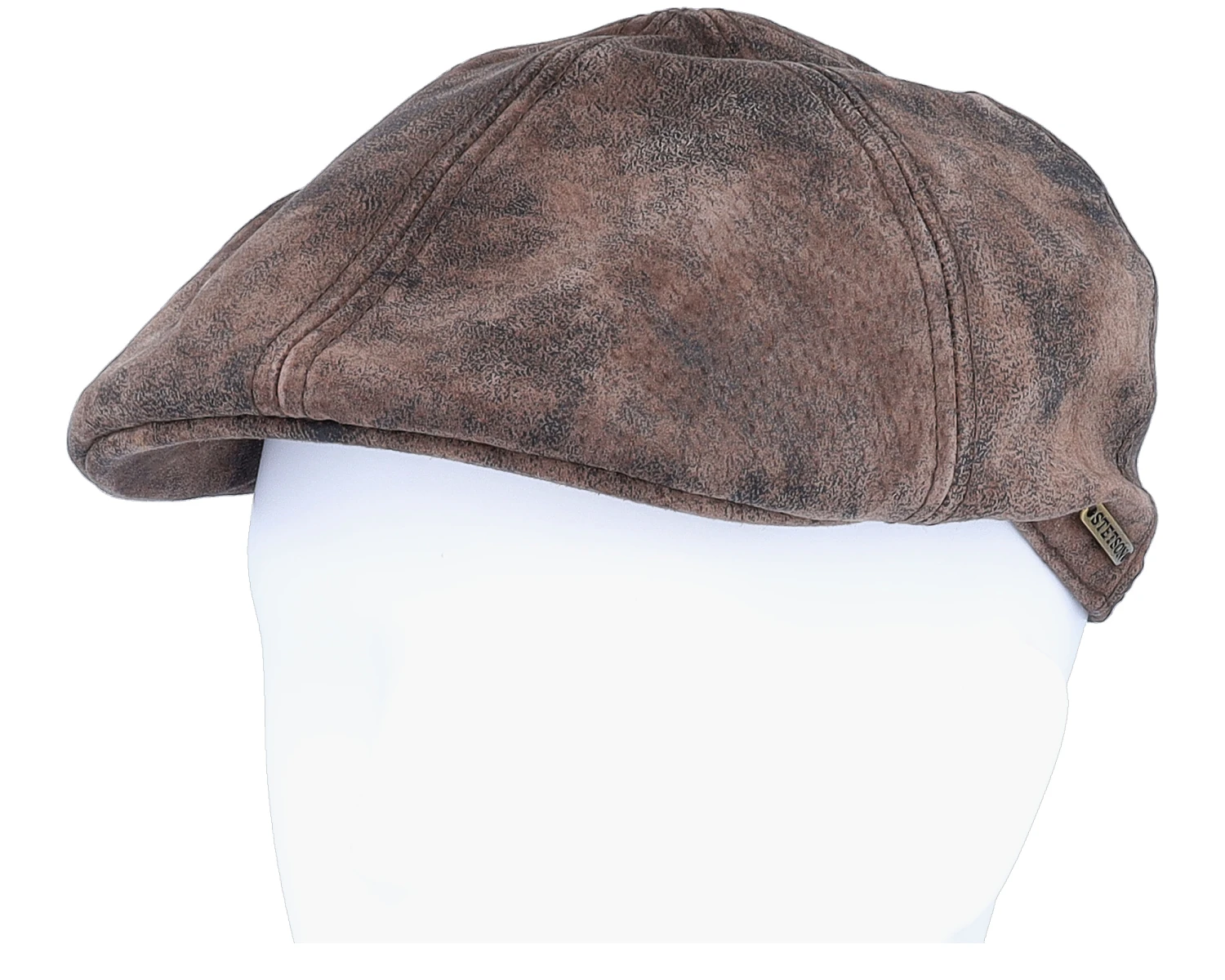 Texas Pig Skin Brown Flat Cap - Stetson - Image 5