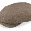Hatteras Undyed Wool Sustainable Beige Flat Cap - Stetson