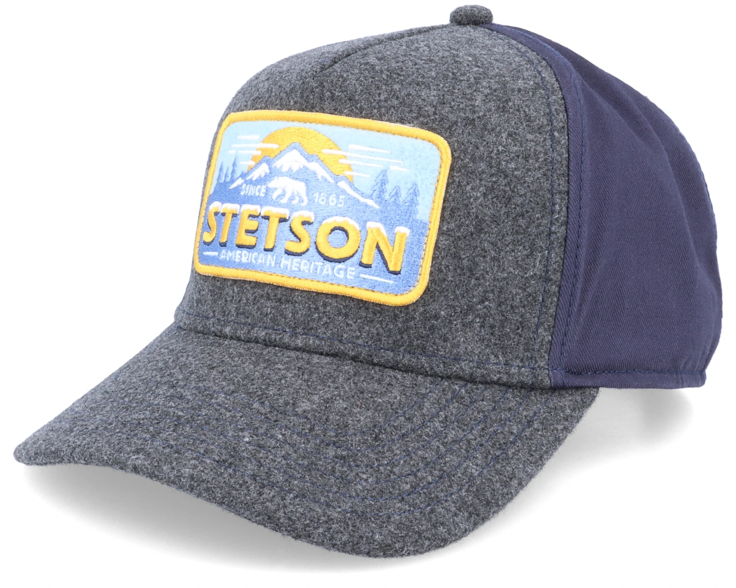 Trucker Cap Polar Bear Charcoal/Navy Adjustable - Stetson