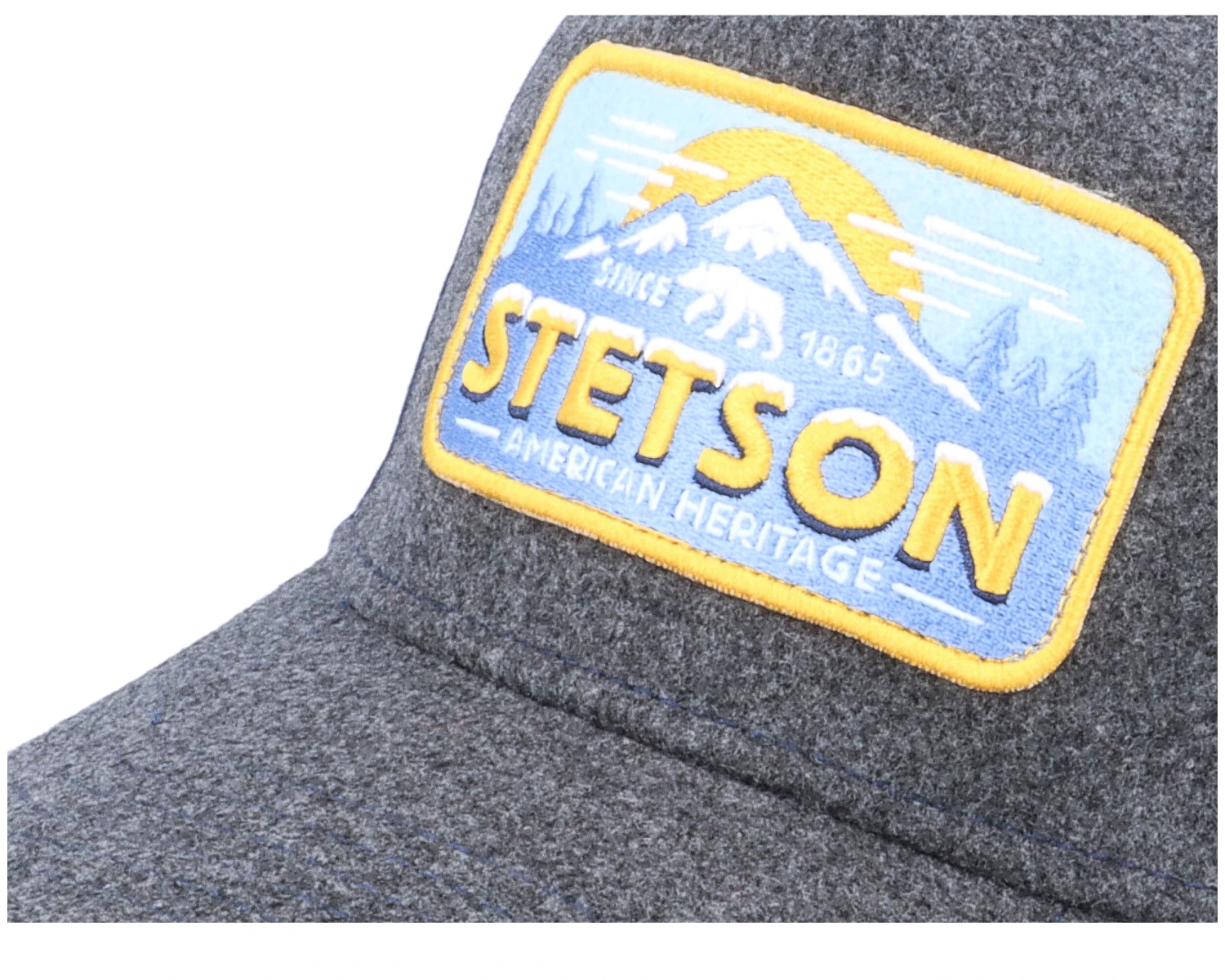 Trucker Cap Polar Bear Charcoal/Navy Adjustable - Stetson - Image 6