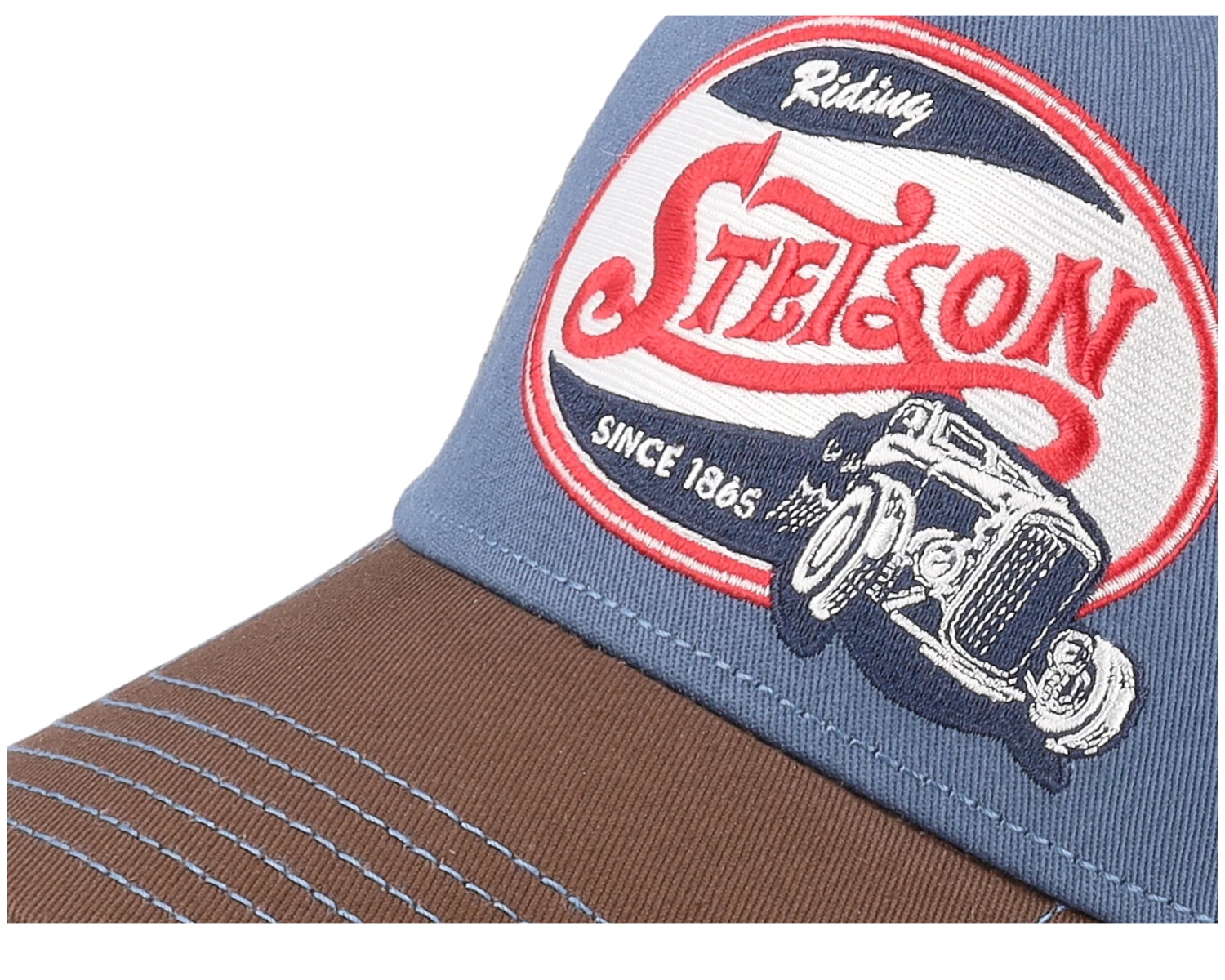 Riding Hot Rod Blue/Brown Trucker - Stetson - Image 6