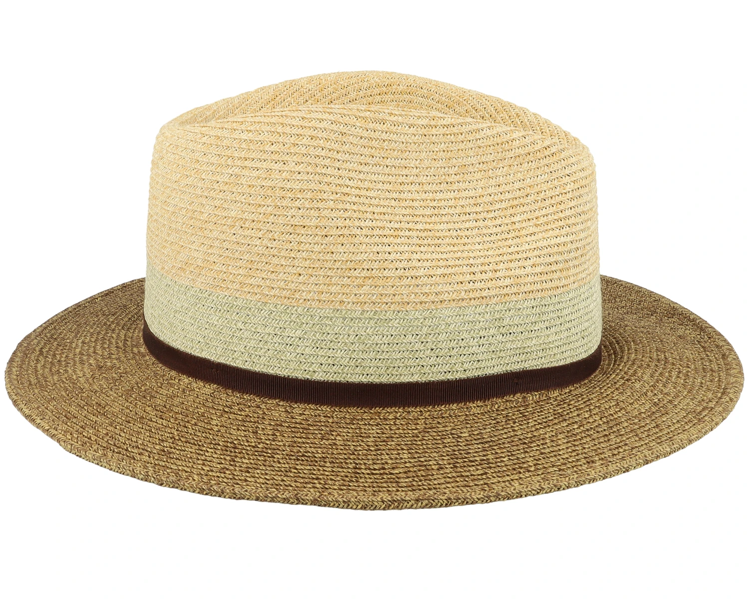 Traveller Toyo Beige/Brown Straw Hat - Stetson - Image 3