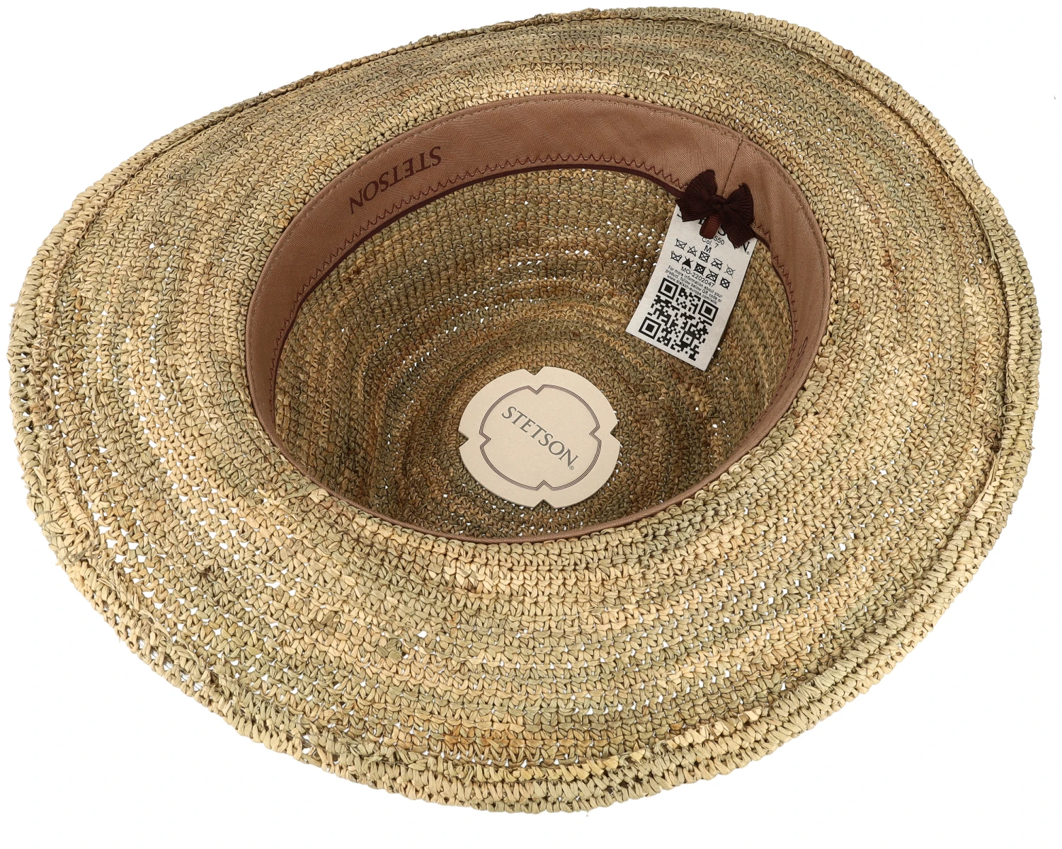 Traveller Seagrass Crochet Beige Straw Hat - Stetson - Image 4