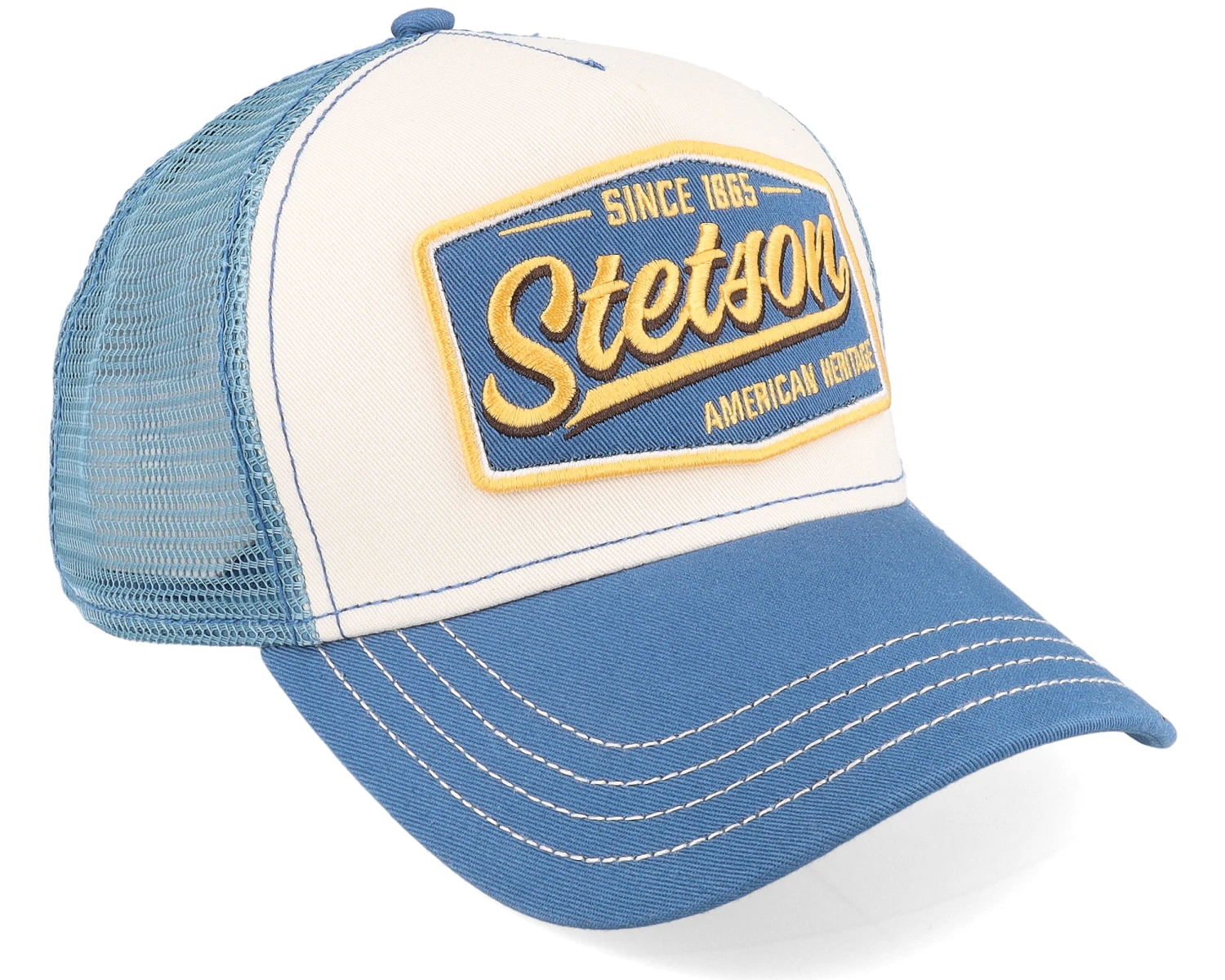 Vintage Blue/White Trucker - Stetson - Image 2