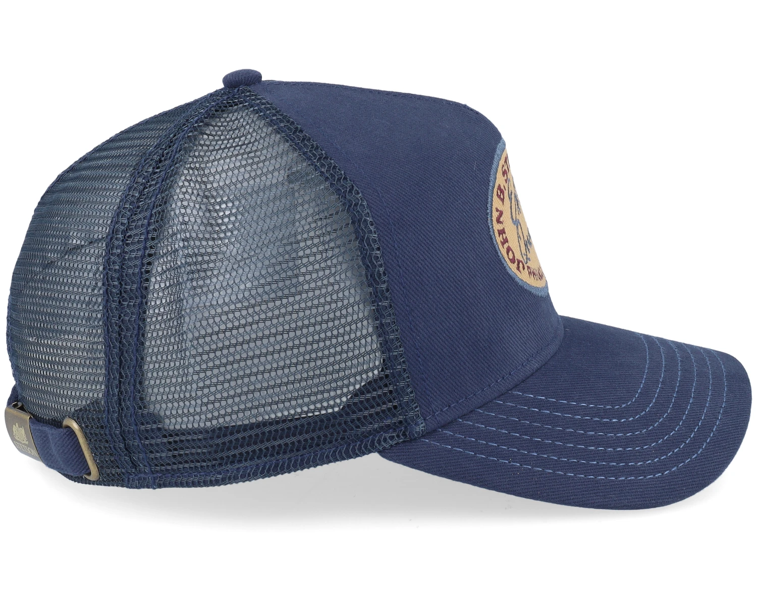 Vintage Brushed Twill Navy Trucker - Stetson - Image 4